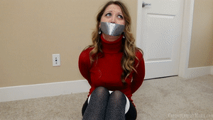 www.captivechrissymarie.com - 0297 Hogtied In My Turtleneck & Tights thumbnail