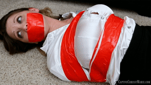 www.captivechrissymarie.com - 0322 Stuck In Red Tape thumbnail